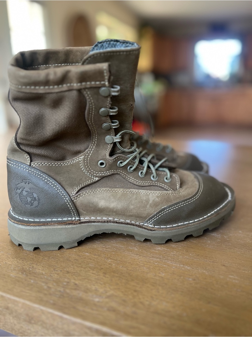 USMC RAT Combat Boots Temperate GORE-TEX Military Issue 8" Nubuck Brown (8.5) - Picture 4 of 11